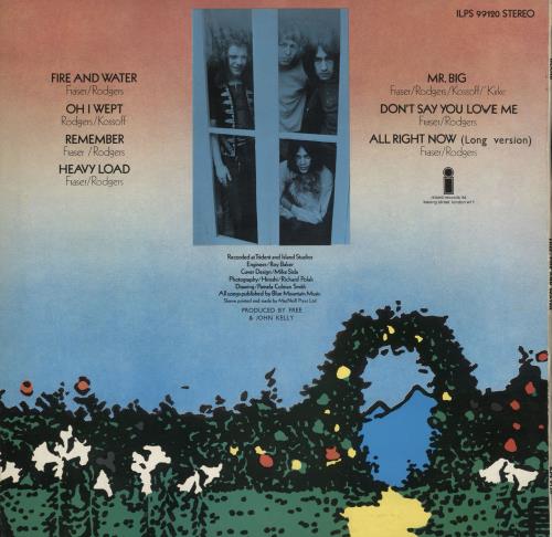 Free Fire And Water - 1st - EX UK vinyl LP album (LP record) (750683)